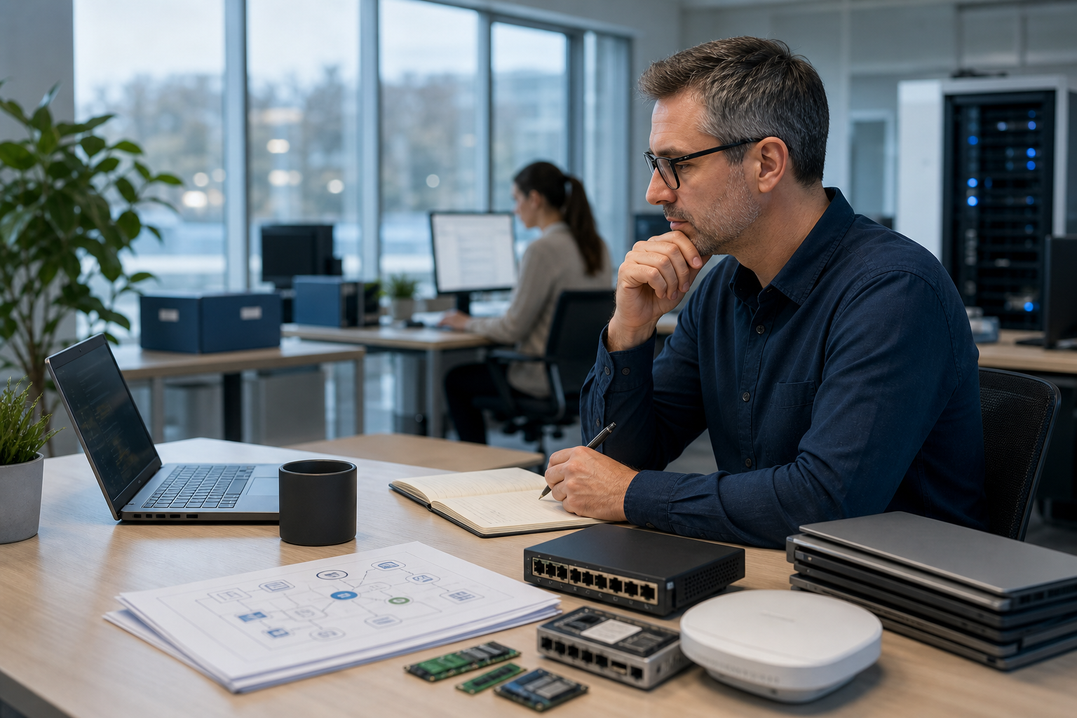 Schema mit technischem Test-, Pilot- und Produktionsring für Sicherheitsupdates
