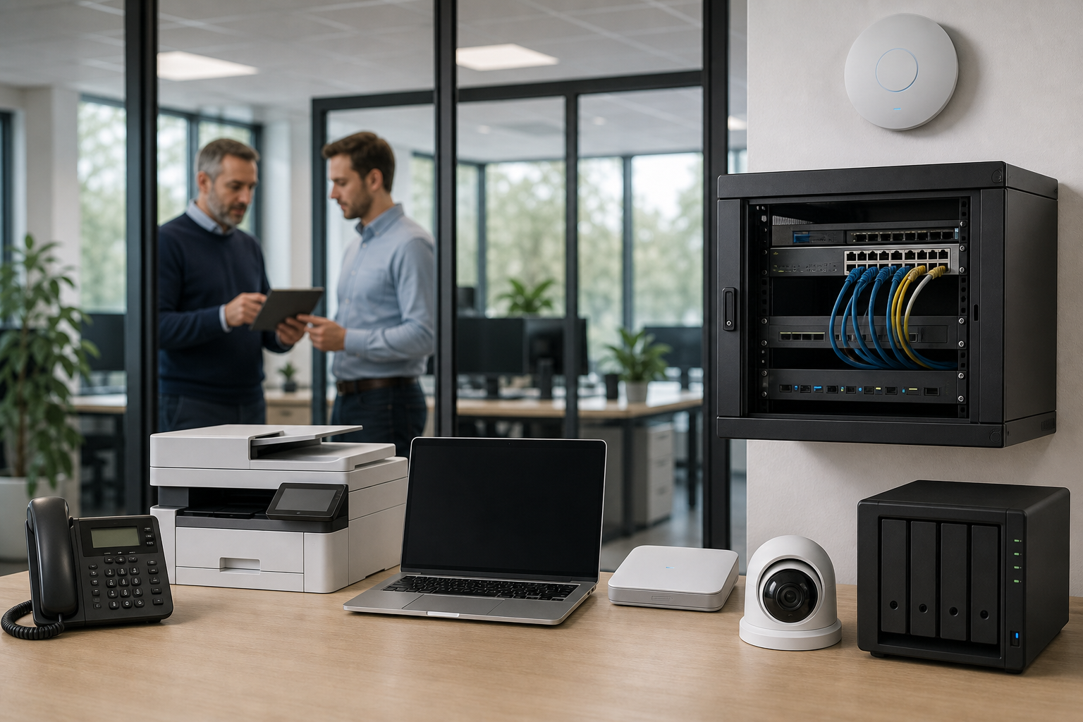 Netzwerkgeräte in getrennten, verbundenen VLAN-Bereichen