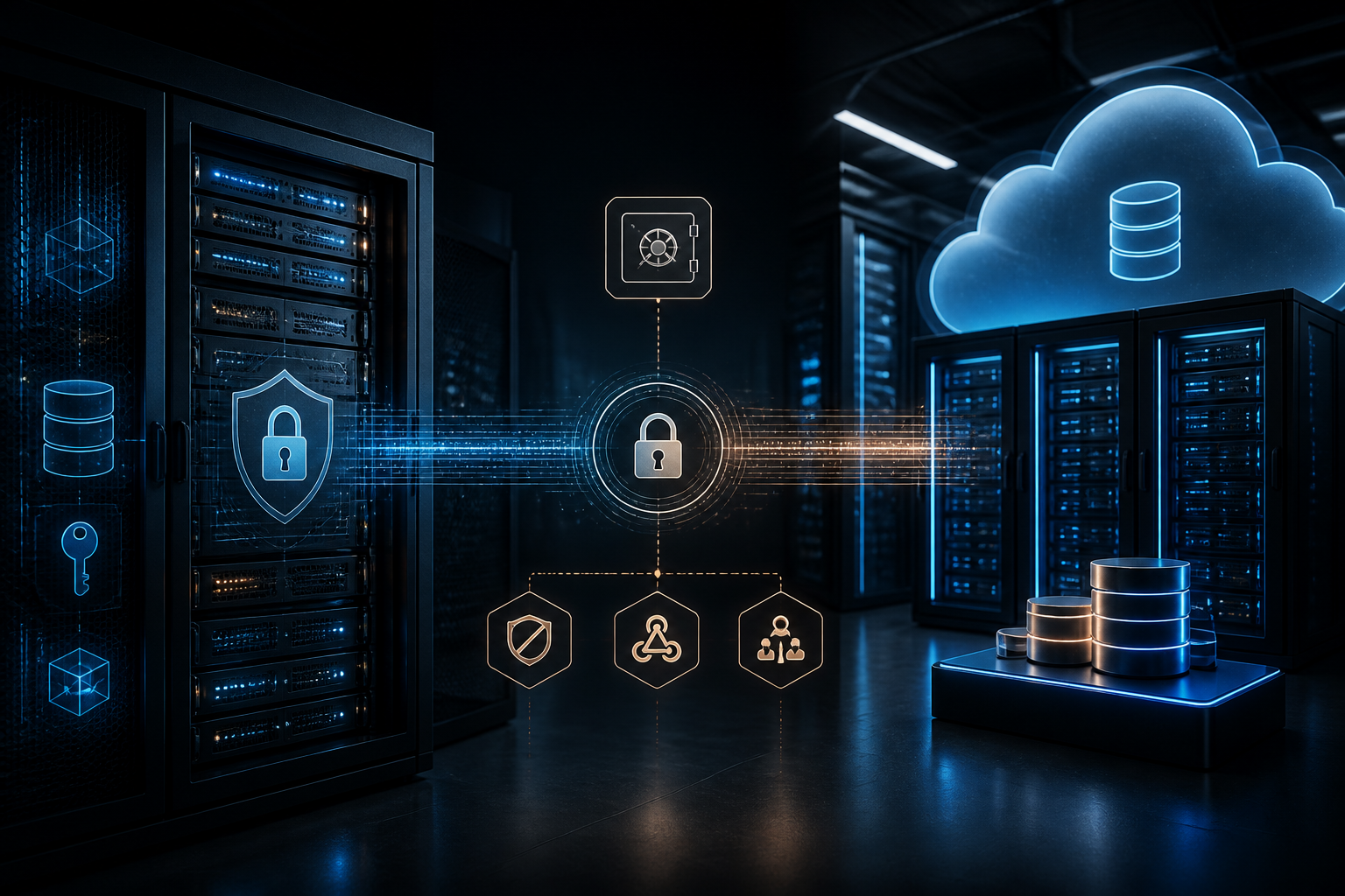 Geschützte Verbindung zwischen eigener Infrastruktur und Cloud-Betrieb