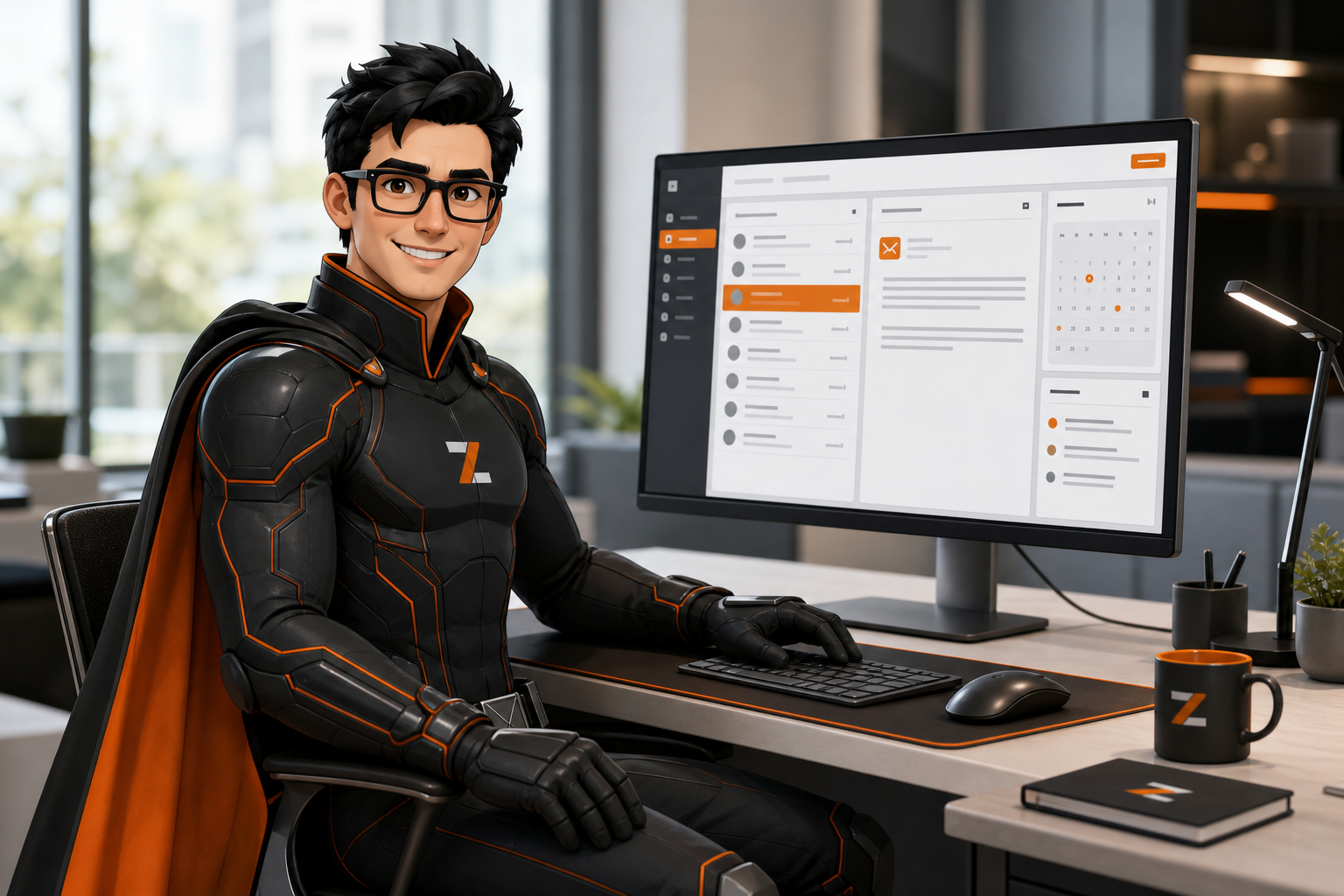 Bytezero öffnet einen übersichtlichen Webmail-Arbeitsbereich